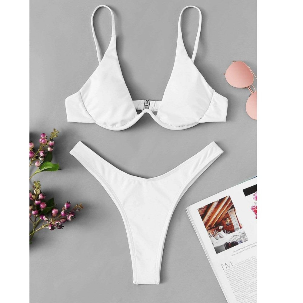 Shein Swimsuit Bikini - White